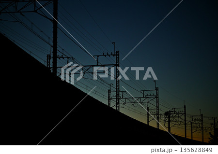鉄道架線 135628849