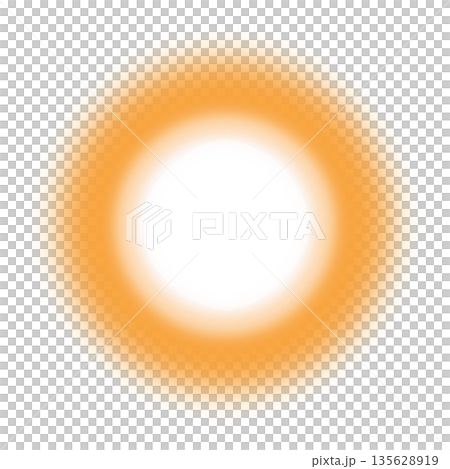 Orange circular soft light 135628919