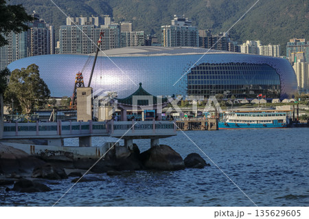 Sept 14 2025 Hoi Sham Pavilion view with Kai Tak Stadium 135629605