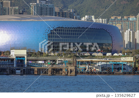 Sept 14 2025 Kai Tak Stadium under construction in Hong Kong 135629627