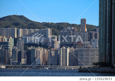 Sept 14 2025 Hung Hom Bay view towards North Point Hong Kong 135629633