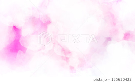 抽象的　水彩パターン　背景　素材 135630422