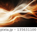 Abstract fire background with smooth glowing flames 135631100