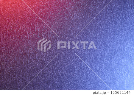 Red and blue gradient textured surface with rough paint finish, high contrast lighting and abstract modern background. Copy space Red and blue gradient textured surface with rough paint finish, high contrast lighting and abstract modern background. Copy space 135631144