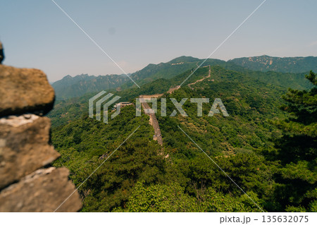 The Great Wall at Mutianyu near Beijing, China The Great Wall at Mutianyu near Beijing, China 135632075