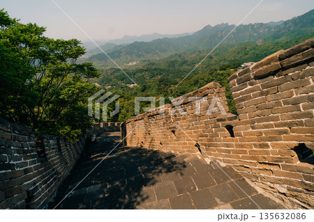 The Great Wall at Mutianyu near Beijing, China The Great Wall at Mutianyu near Beijing, China 135632086