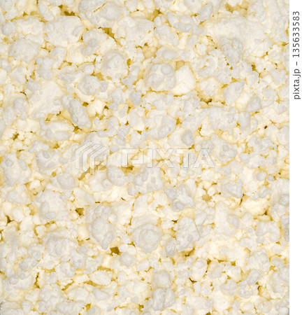 A close up of a curd cheese 135633583