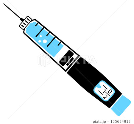 Diabetes Insulin Pen Syringe Icon Diabetes Insulin Pen Syringe Icon 135634915