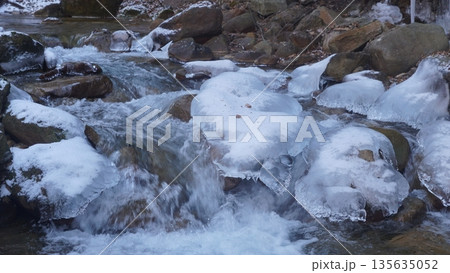 横谷峡の飛沫氷 135635052