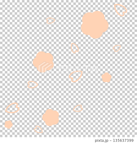 Light orange simple flowers and petals Light orange simple flowers and petals 135637399