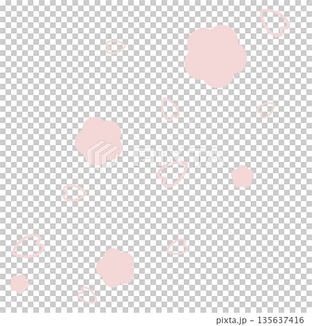 簡單的暗粉色花朵和花瓣 135637416