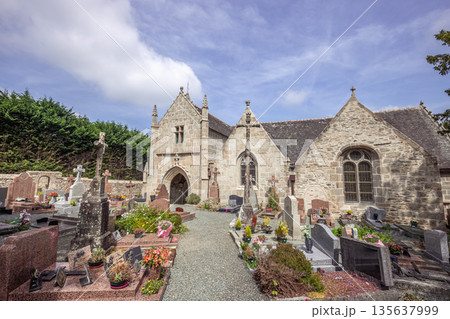 Parish close church of Loguivy, finistere, brittany, france Parish close church of Loguivy, finistere, brittany, france 135637999