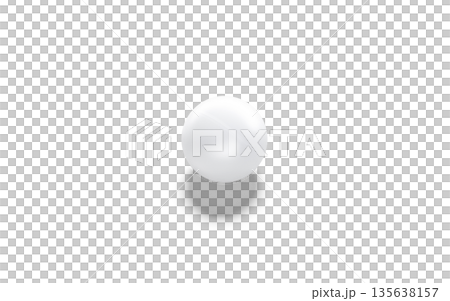Blank white plastic table tennis ball mockup, png, transparent background, 3d rendering. Empty round tabletennis equipment mock up, cut out. Clear sporty circle bal for ping-pong mokcup template. 135638157