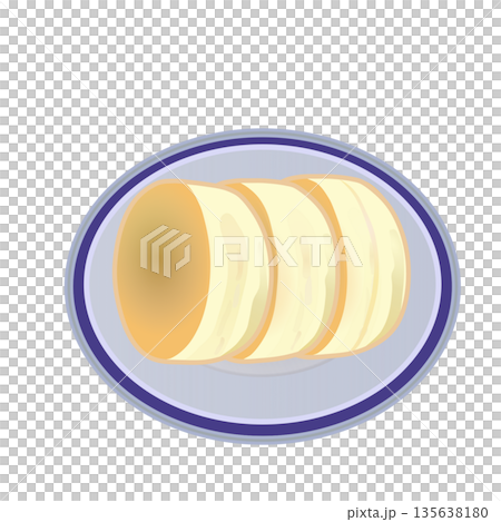 Illustration of taiyaki on a plate Illustration of taiyaki on a plate 135638180