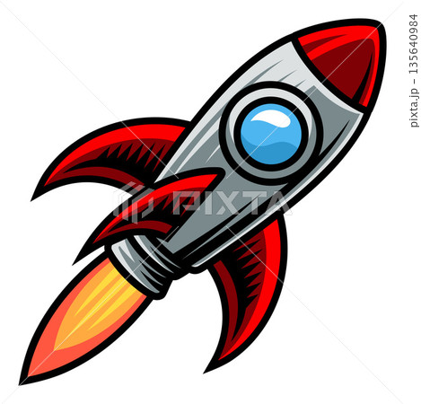 Space Rocket Ship Spaceship Rocketship Cartoon Space Rocket Ship Spaceship Rocketship Cartoon 135640984