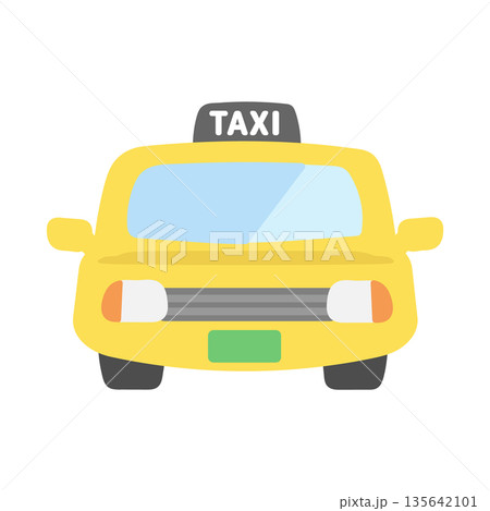 タクシーのイラスト 135642101