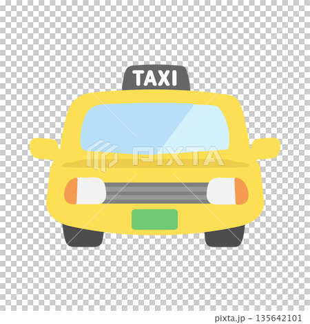 出租車插圖 135642101