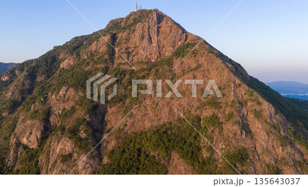 Jan 11 2026 Kowloon Peak overlooking Hong Kong skyline at sunse Jan 11 2026 Kowloon Peak overlooking Hong Kong skyline at sunse 135643037
