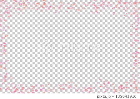 Valentines day.Holiday pink small hearts on blue border Valentines day.Holiday pink small hearts on blue border 135643910