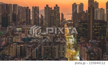 Jan 9 2026 Twilight Scene Over Yen Chow Street in Sham Shui Po Jan 9 2026 Twilight Scene Over Yen Chow Street in Sham Shui Po 135644112