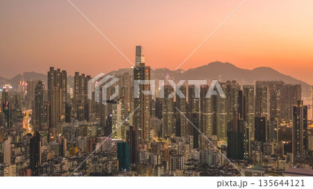 Jan 9 2026 Bustling Streets of Yau Tsim Mong District in Hong Kong 135644121