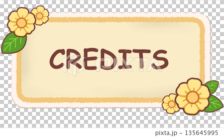 Simple flower banner (panel) 135645995