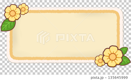 Simple flower banner (panel) 135645999