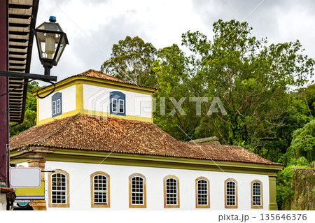 Ouro Preto streets and buildings 135646376