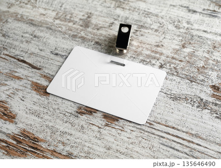 Blank id card 135646490