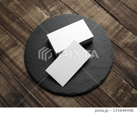 Blank business cards Blank business cards 135646496