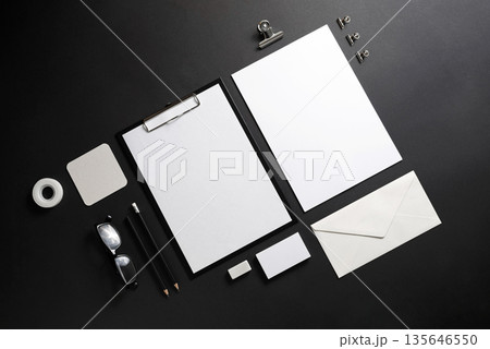 Blank corporate stationery Blank corporate stationery 135646550