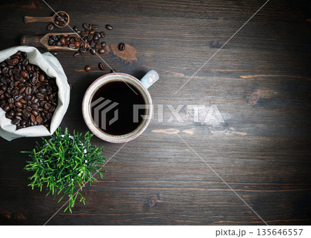 Fresh delicious coffee 135646557