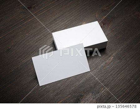 Blank business cards 135646578
