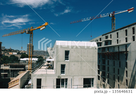 Modern concrete buildings Modern concrete buildings 135646631