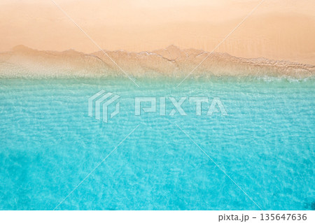 Relax aerial beach scenic tropical coastline summer landscape 135647636