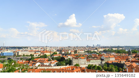 Aerial view of Prague cityscape Aerial view of Prague cityscape 135649102