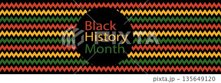 Black history month banner. Black history honoring the past, inspiring the future. Vector illustration design graphics. Flat template for background, banner, card, poster 135649120