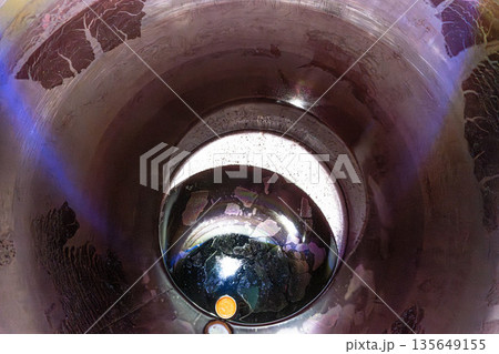 Metal tube interior Metal tube interior 135649155