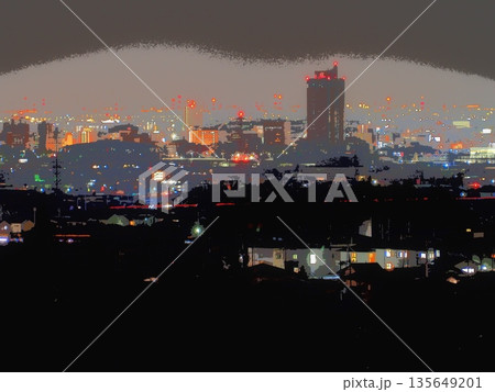 群馬県庁舎付近の夜景（afr20260117042328） 135649201