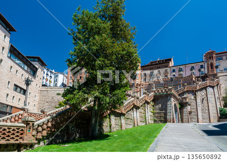 Mudejar Staircase in Teruel Spain 135650892