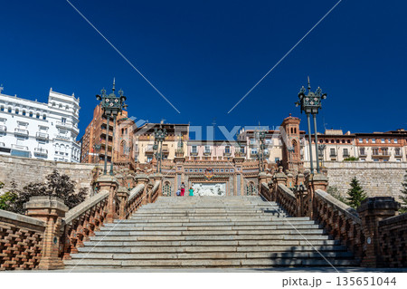 Escalinata del Ovalo staircase in Teruel, Spain 135651044