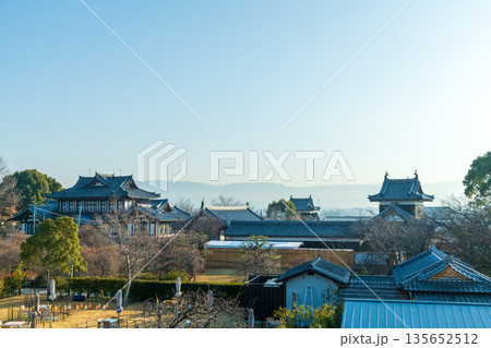 郡山城天守台の一段下の台から東方向を望む風景 135652512