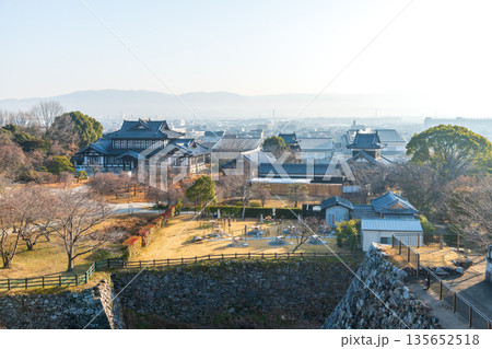 大和郡山城天守台展望施設から東方向を望む風景 135652518