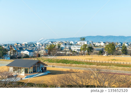 大和郡山城天守台展望施設から南西方向を望む風景 大和郡山城天守台展望施設から南西方向を望む風景 135652520