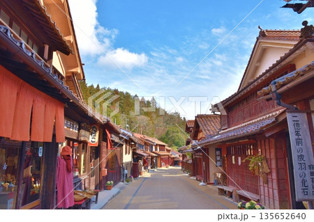 冬の吹屋の町並み 岡山 冬の吹屋の町並み 岡山 135652640