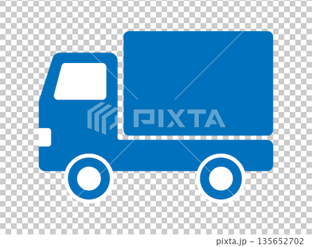 Truck silhouette (delivery icon) 135652702