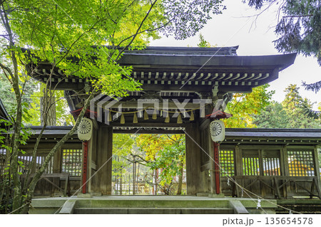 伊佐須美神社 東神門 福島県会津美里町 伊佐須美神社 東神門 福島県会津美里町 135654578