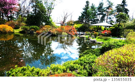 人気の中国庭園 135655035