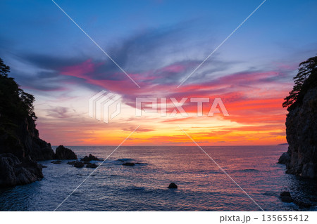 笹川流れ・夕景 135655412