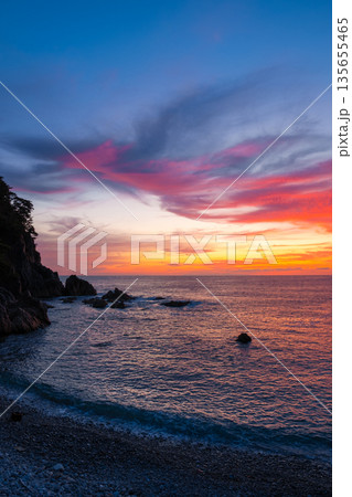 笹川流れ・夕景 135655465